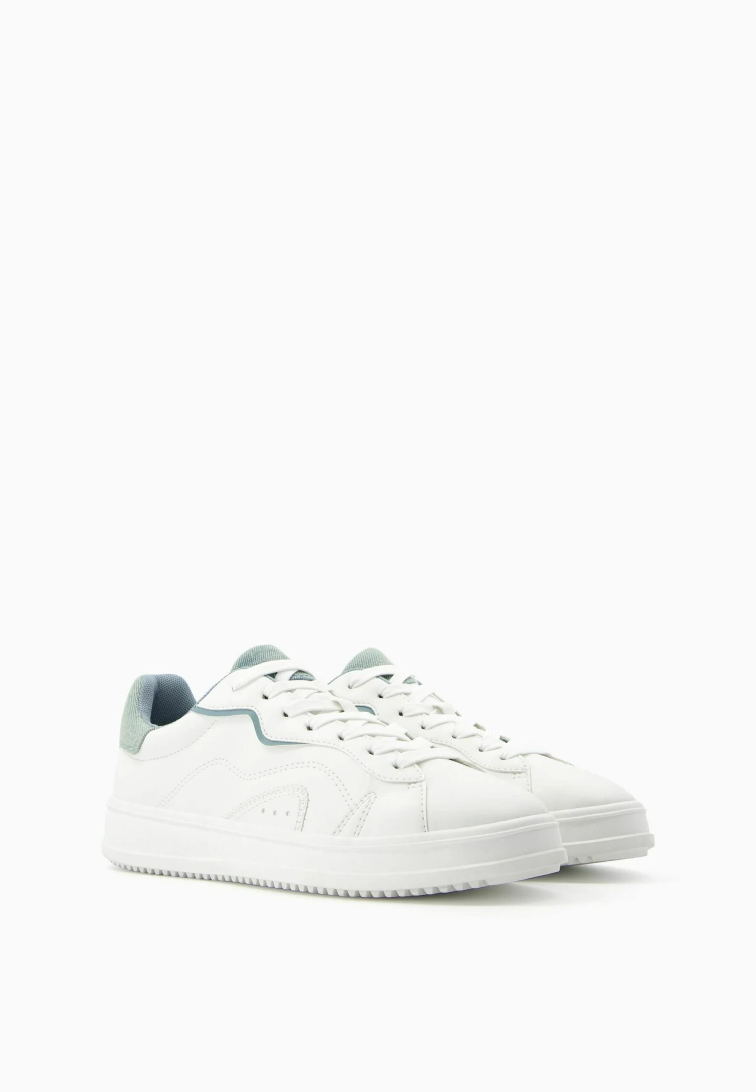 BERSHKA Contrast Details - Baskets Basses - White 3 BERSHKA Contrast Details - Baskets Basses - White – Image 3