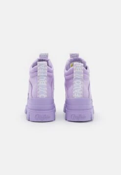 Buffalo Vegan Aspha Mid - Bottines À Plateau - Lilac -Chaussure Boutique 10d874173fc34f0684bea2aa4e750470