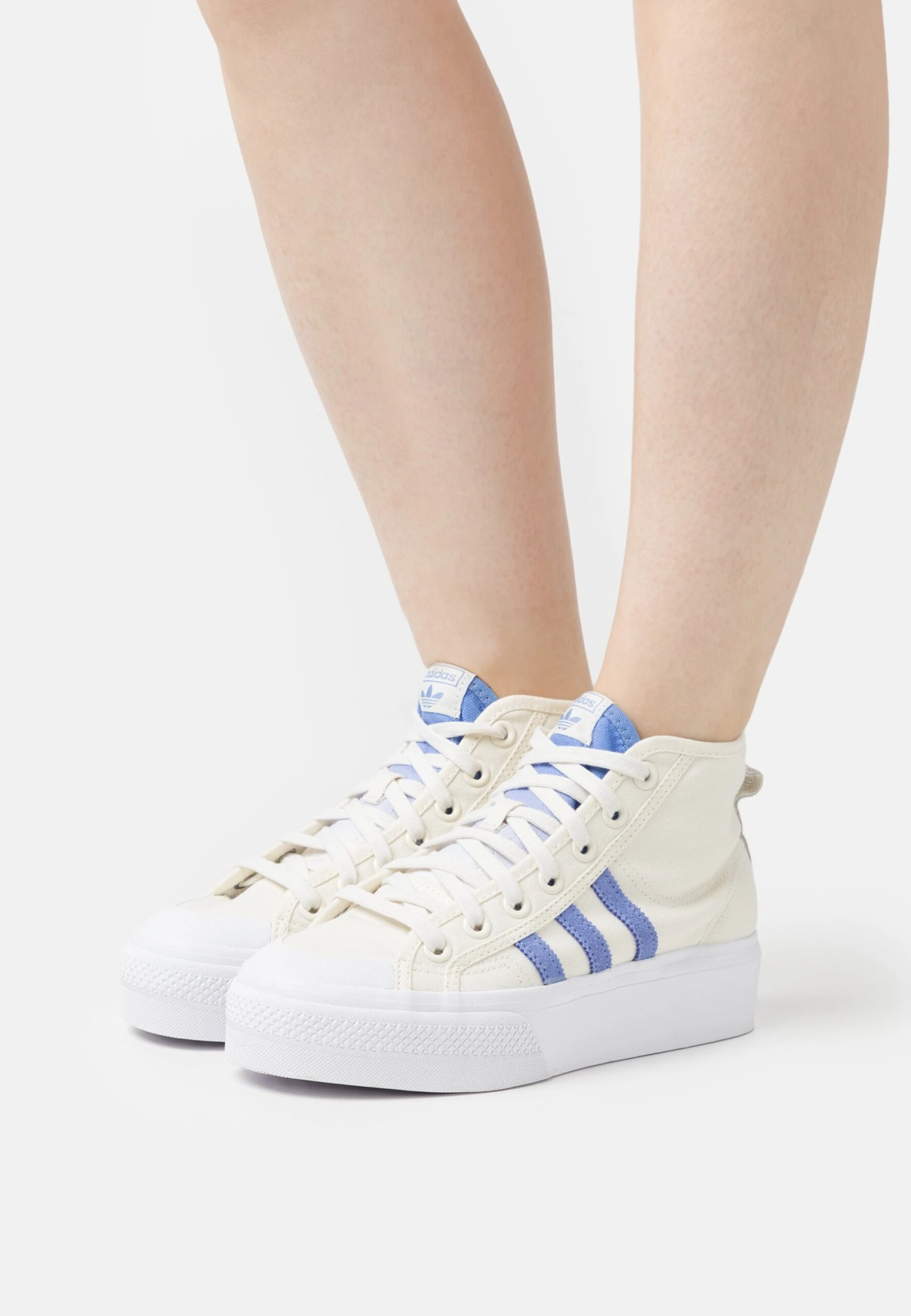 Adidas Originals Nizza Platform Mid - Baskets Montantes - Off White/Blue Fusion/Footwear White 1 Adidas Originals Nizza Platform Mid - Baskets Montantes - Off White/Blue Fusion/Footwear White