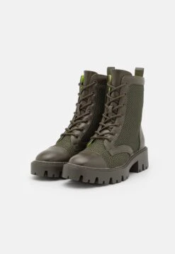 Even&Odd Bottines À Plateau - Khaki -Chaussure Boutique 21c842ac51054af5a0316494563aeff3