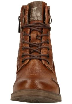 Mustang Bottines À Lacets - Cognac -Chaussure Boutique 332988c7a8cb4a818b46c59dad6b8c0c