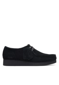Clarks Wallabeeevosh - D - Chaussures À Lacets - Black Sde -Chaussure Boutique 3af65193bba7440683ea81a7c222ac77