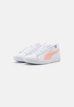 Puma Smash - Baskets Basses - White/Apricot Blush/Black -Chaussure Boutique 4ca86ef315ab4616867086a3dbf9d0fa