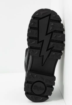 Buffalo Aspha Mid - Bottines À Plateau - Black -Chaussure Boutique 5518379be1ee4eb185c624e558c55584