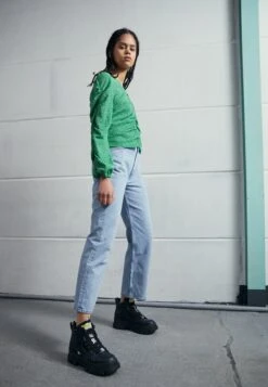 Buffalo Aspha Mid - Bottines À Plateau - Black -Chaussure Boutique 56dc94501963469186212fb96d8d2840