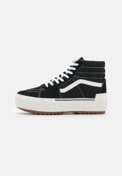 Vans Sk8 Stacked - Baskets Montantes - Black/Blanc De Blanc