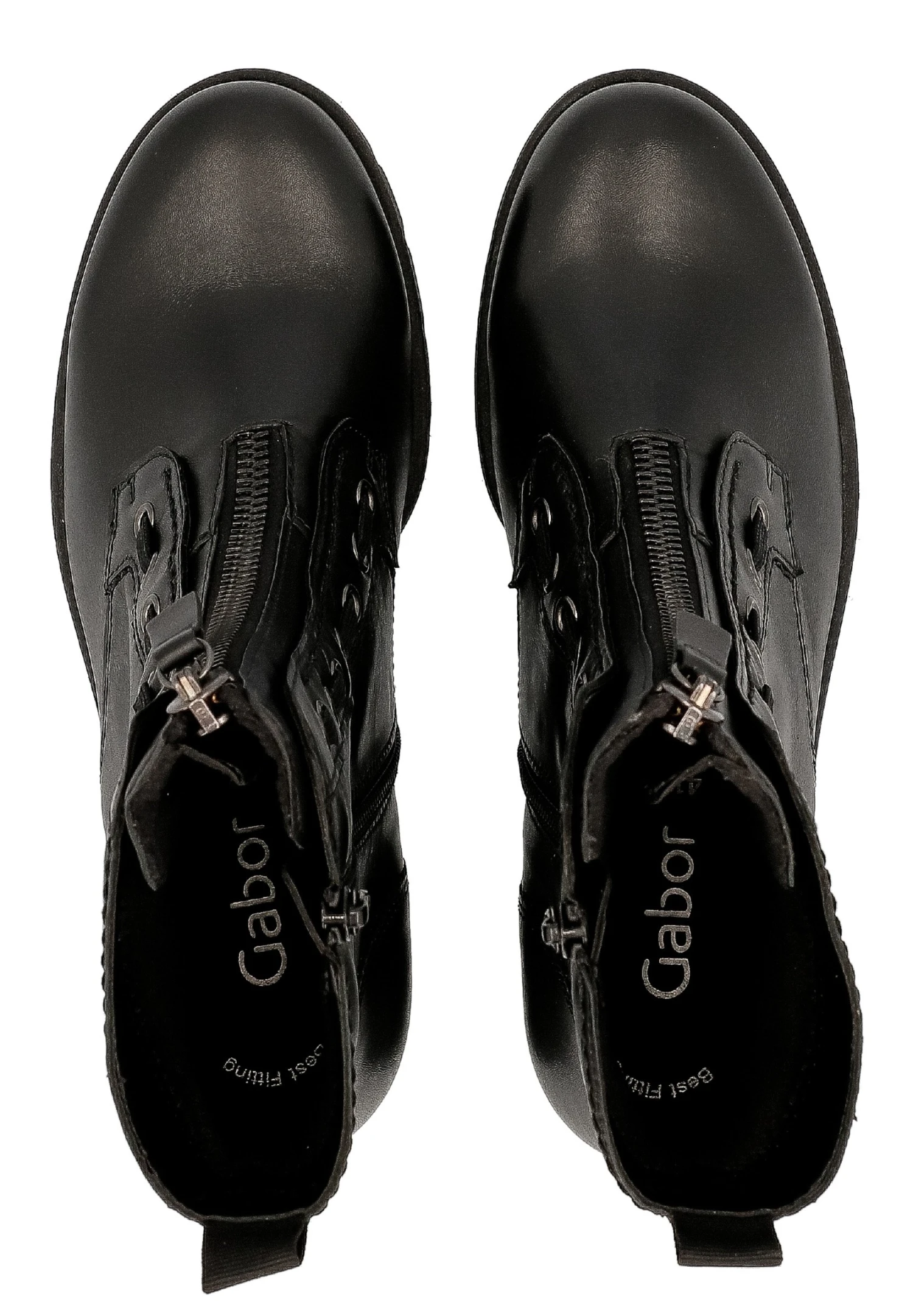 Gabor Bottines À Plateau - Schwarz/Altsilber 2 Gabor Bottines À Plateau - Schwarz/Altsilber – Image 2