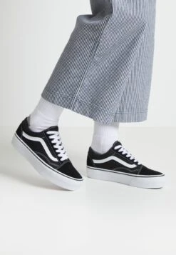 Vans Ua Old Skool Platform - Baskets Basses - Black/White