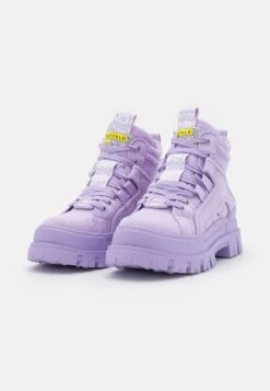 Buffalo Vegan Aspha Mid - Bottines À Plateau - Lilac -Chaussure Boutique 917ae13fef734ab888ba2f1568e1ccdf