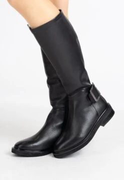 Dreimaster Bottines À Plateau - Schwarz