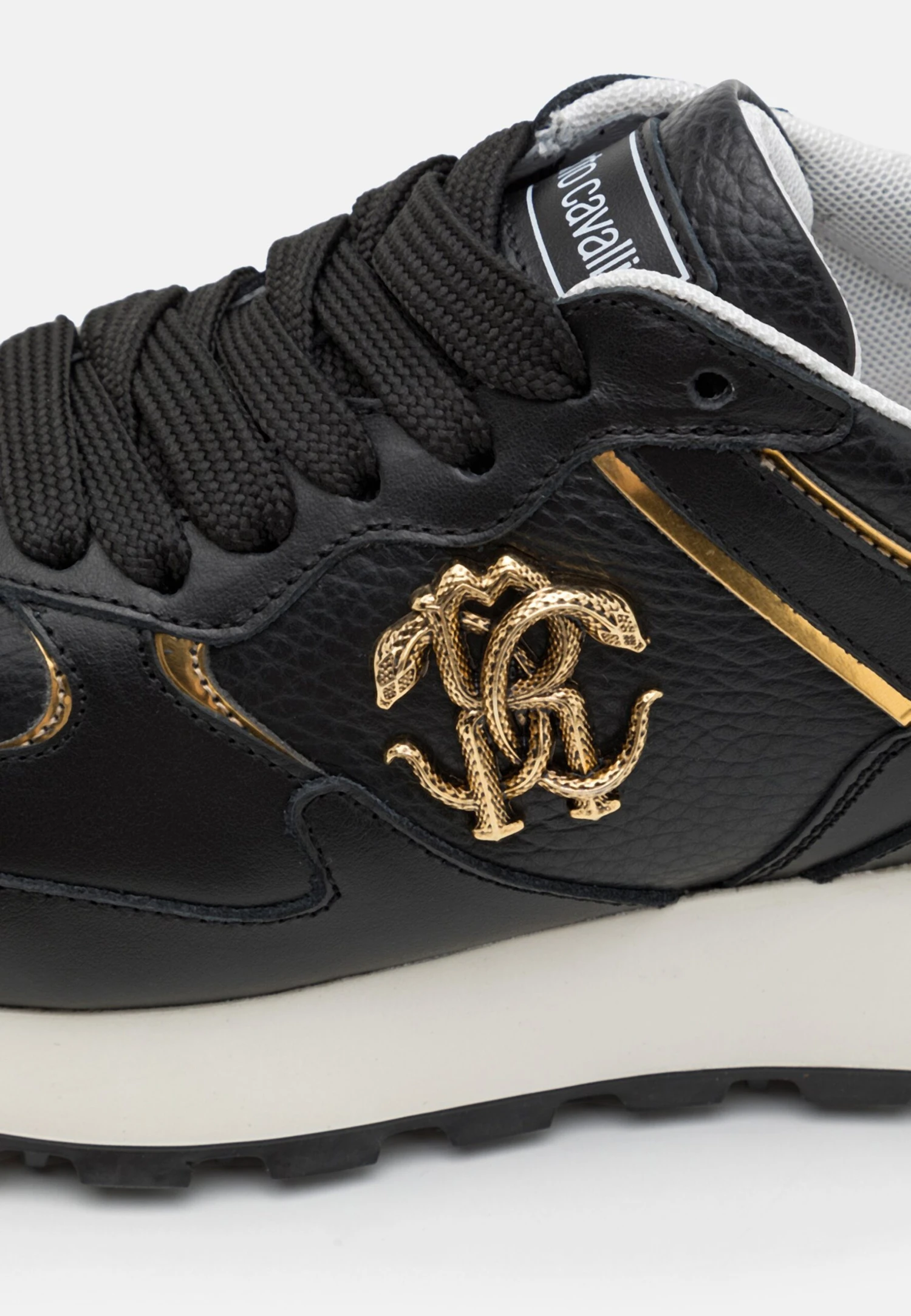 Roberto Cavalli Bolt - Baskets Basses - Pasha Nero/Dollaro Nero/Oro 6 Roberto Cavalli Bolt - Baskets Basses - Pasha Nero/Dollaro Nero/Oro – Image 6