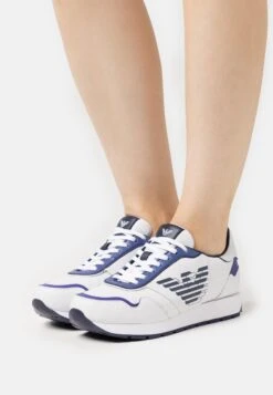 Emporio Armani Ally - Baskets Basses - Whit/Red/Amethyst