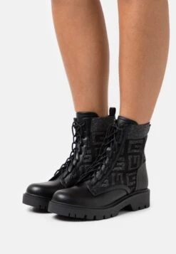 Guess Razieli - Bottines À Lacets - Black