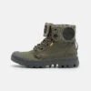 Palladium Pampa Baggy Supply Unisex - Bottines À Lacets - Olive Night