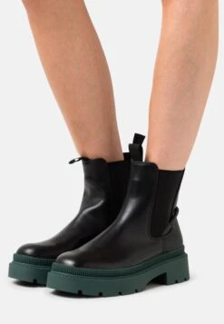 Tamaris Bottines - Black/Dark Green