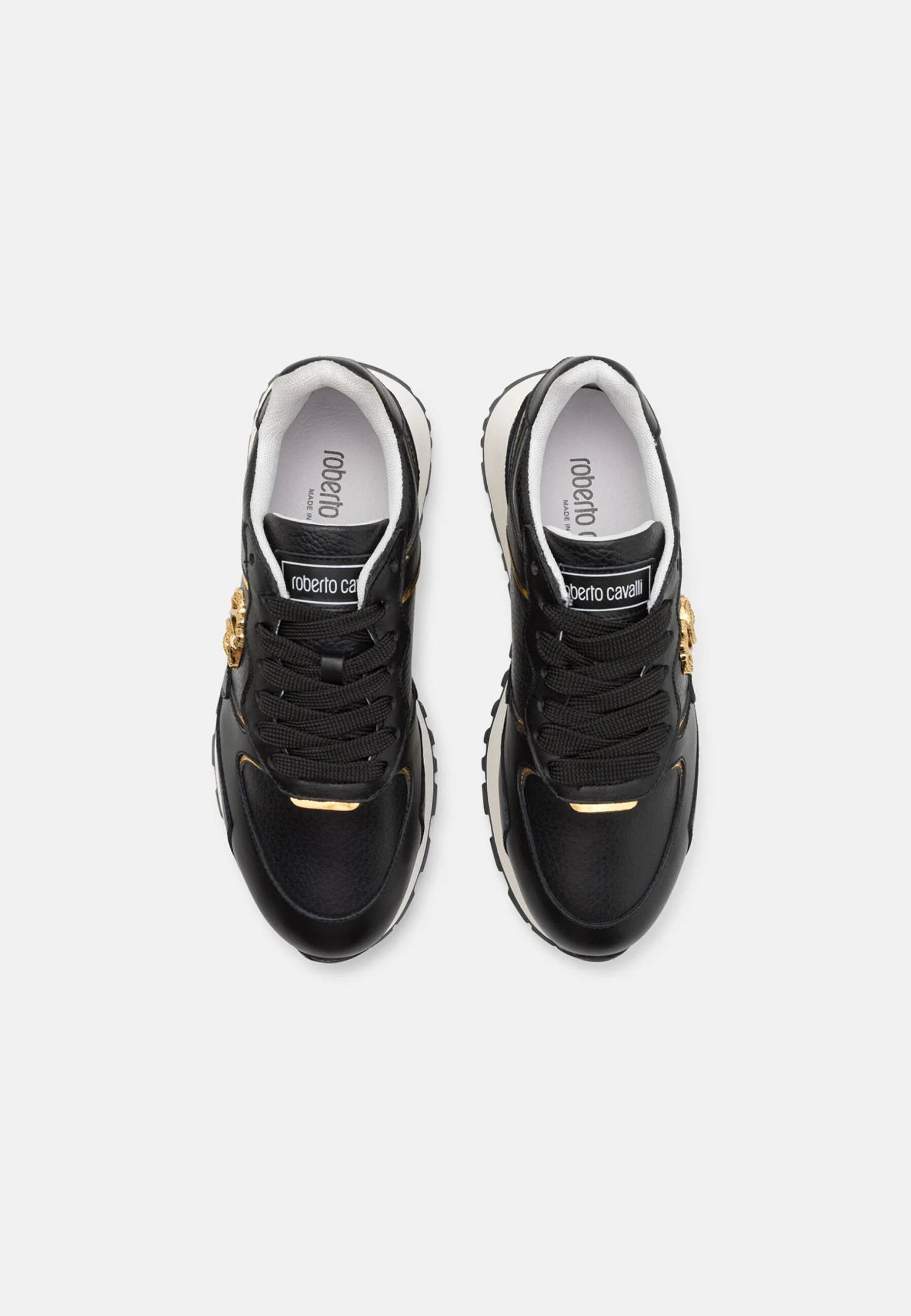 Roberto Cavalli Bolt - Baskets Basses - Pasha Nero/Dollaro Nero/Oro 4 Roberto Cavalli Bolt - Baskets Basses - Pasha Nero/Dollaro Nero/Oro – Image 4