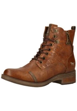 Mustang Bottines À Lacets - Cognac -Chaussure Boutique f5873ad325b8411c81f45b9caf0d971d